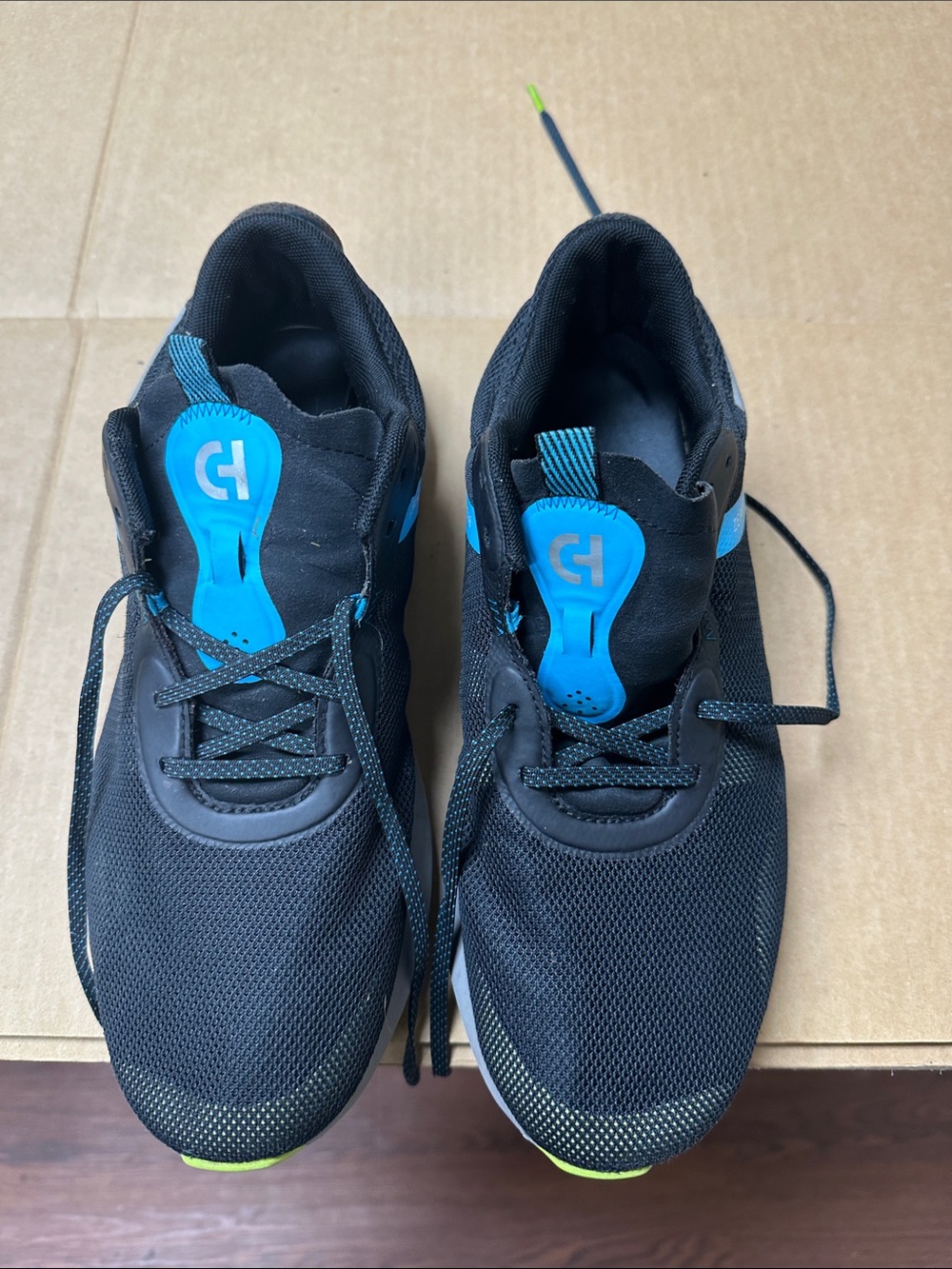 ##126, Men's size 10, Cole Haan Black/Blue Athletic Sneakers